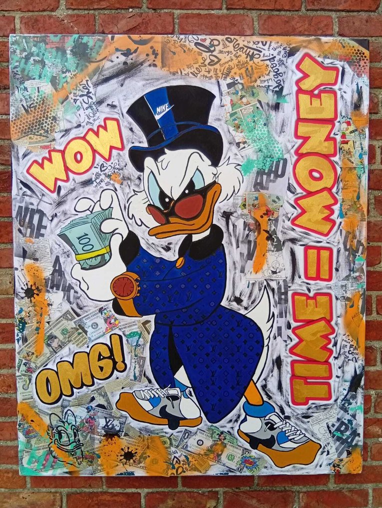 ESQ - Donald Time is money canvas Xl #1.0