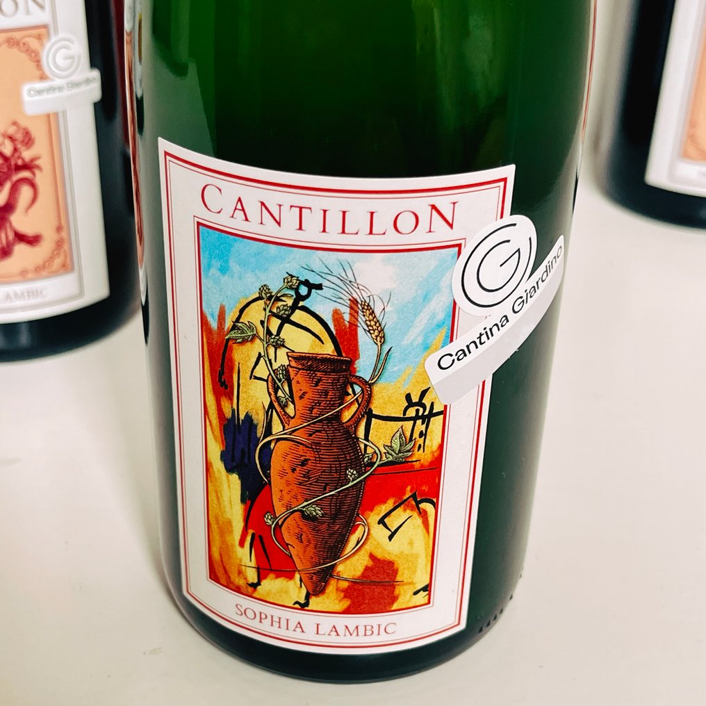 Cantillon & Cantina Giardino - Sophia Lambic, 2x Drogone Lambic, BiSiWi & 2 Wines - 75cl - 6 bottles #3.2