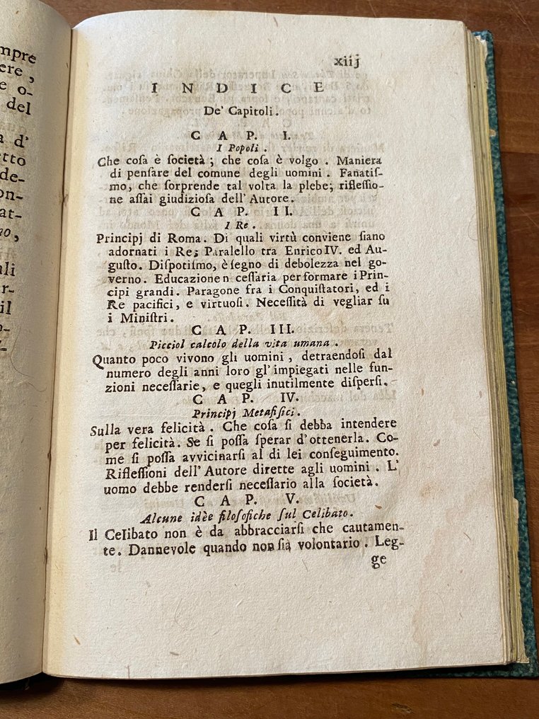 Orazio Arrighi Landini - Degli uomini quali sono e quali debbono essere. Opern-Kritik. - 1770 #3.2