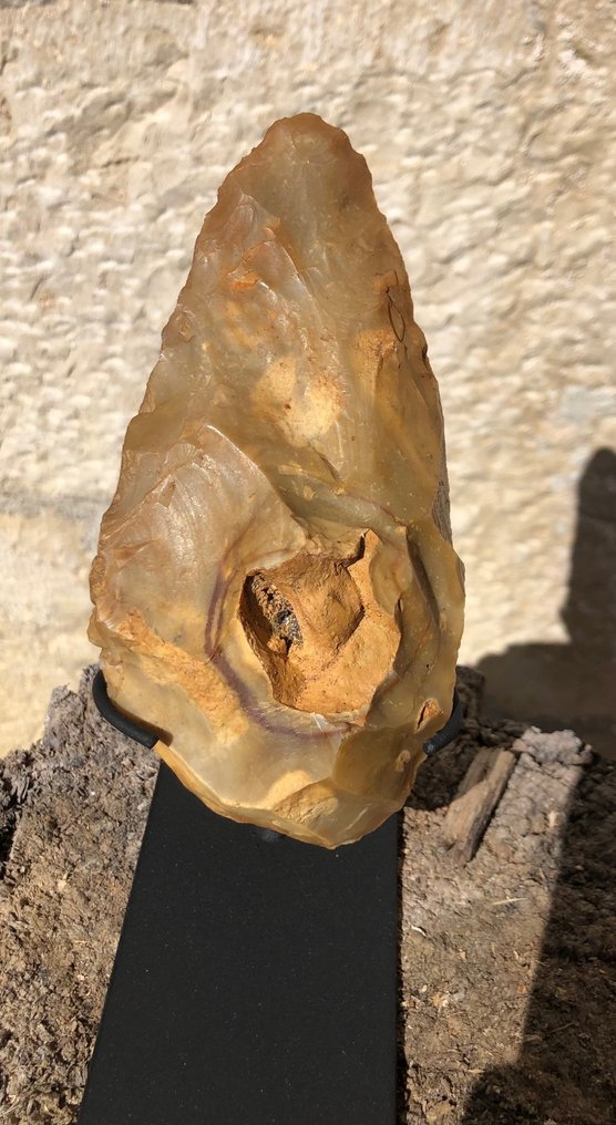 Paleoliittinen Upea Acheuleen-ajan biface Ranskassa. - 15 cm #3.2