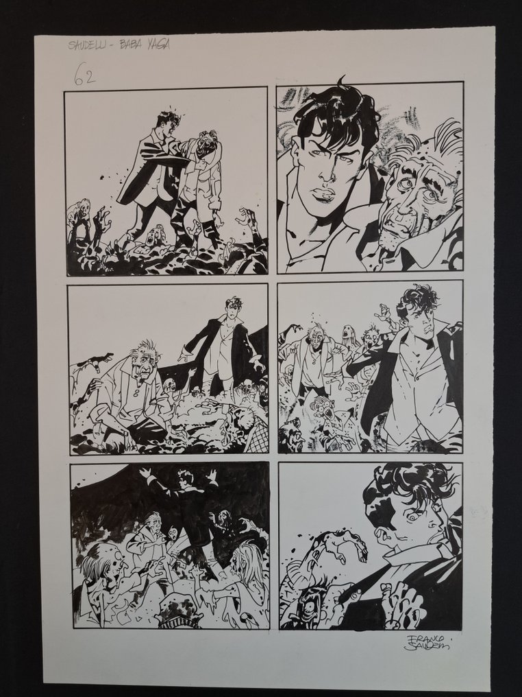 Saudelli, Franco - 1 Original page - Dylan Dog - Baba Yaga - 2016 #1.0