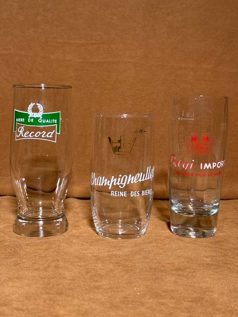 Themed collection - beer glasses - Pilsner Urquell, Record, Champigneulles, Belgi #2.1