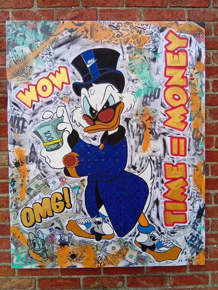 ESQ - Donald Time is money canvas Xl #2.1