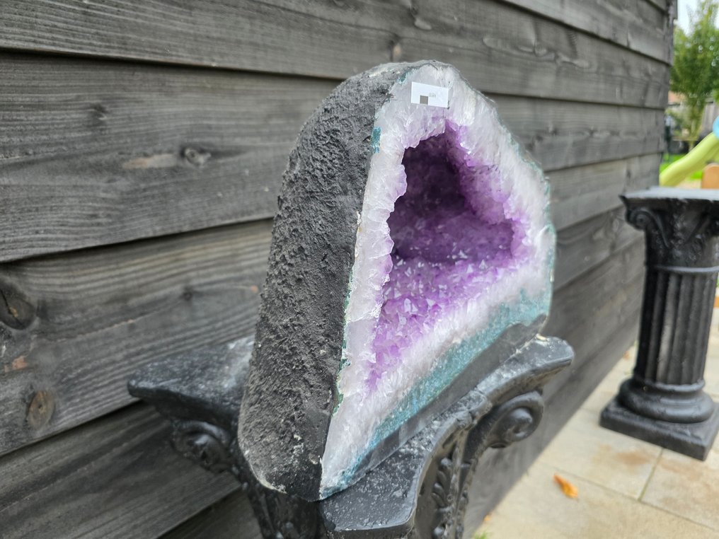 XL Amethyst Geode Amethyst - Ύψος: 26 cm - Πλάτος: 34 cm- 18.56 kg #4.3