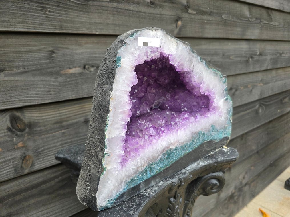 XL Amethyst Geode Amethyst - Ύψος: 26 cm - Πλάτος: 34 cm- 18.56 kg #3.2