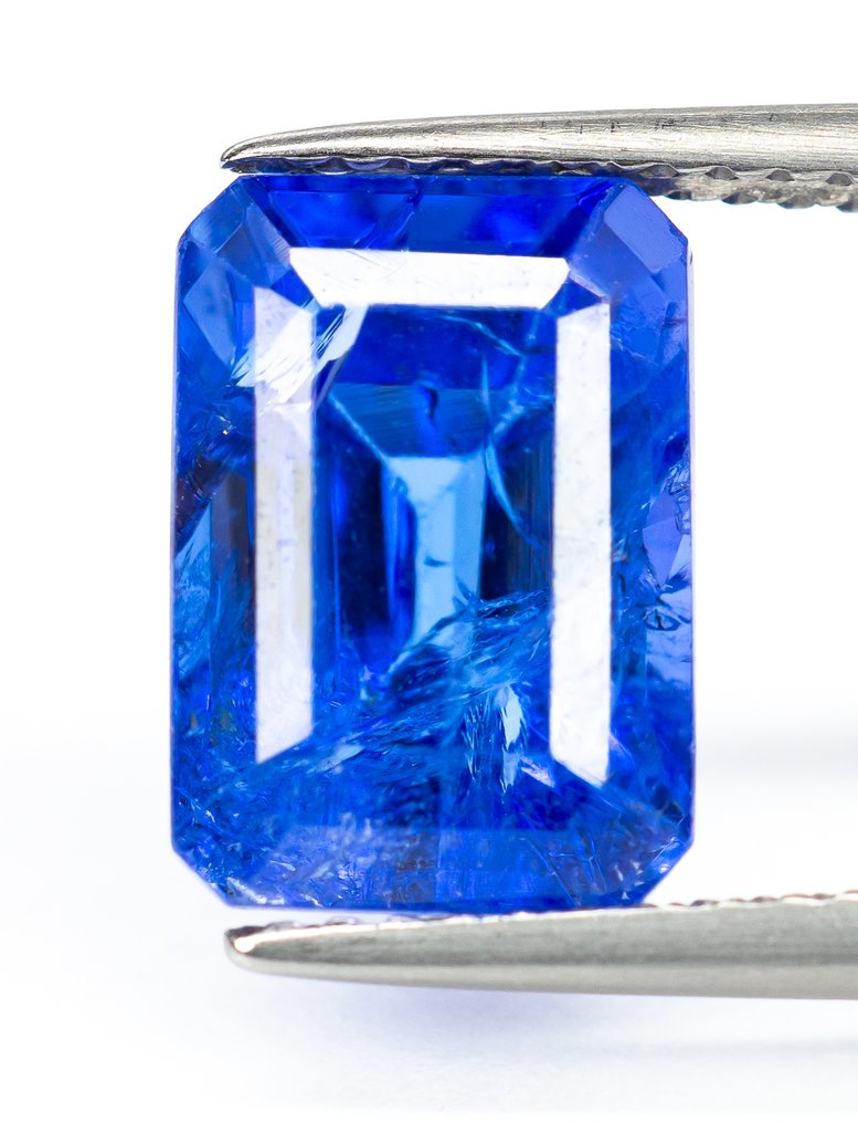 χωρίς τιμή ασφαλείας Τανζανίτης  - 5.32 ct - Bellerophon Gemlab - Μωβ-μπλε #1.0