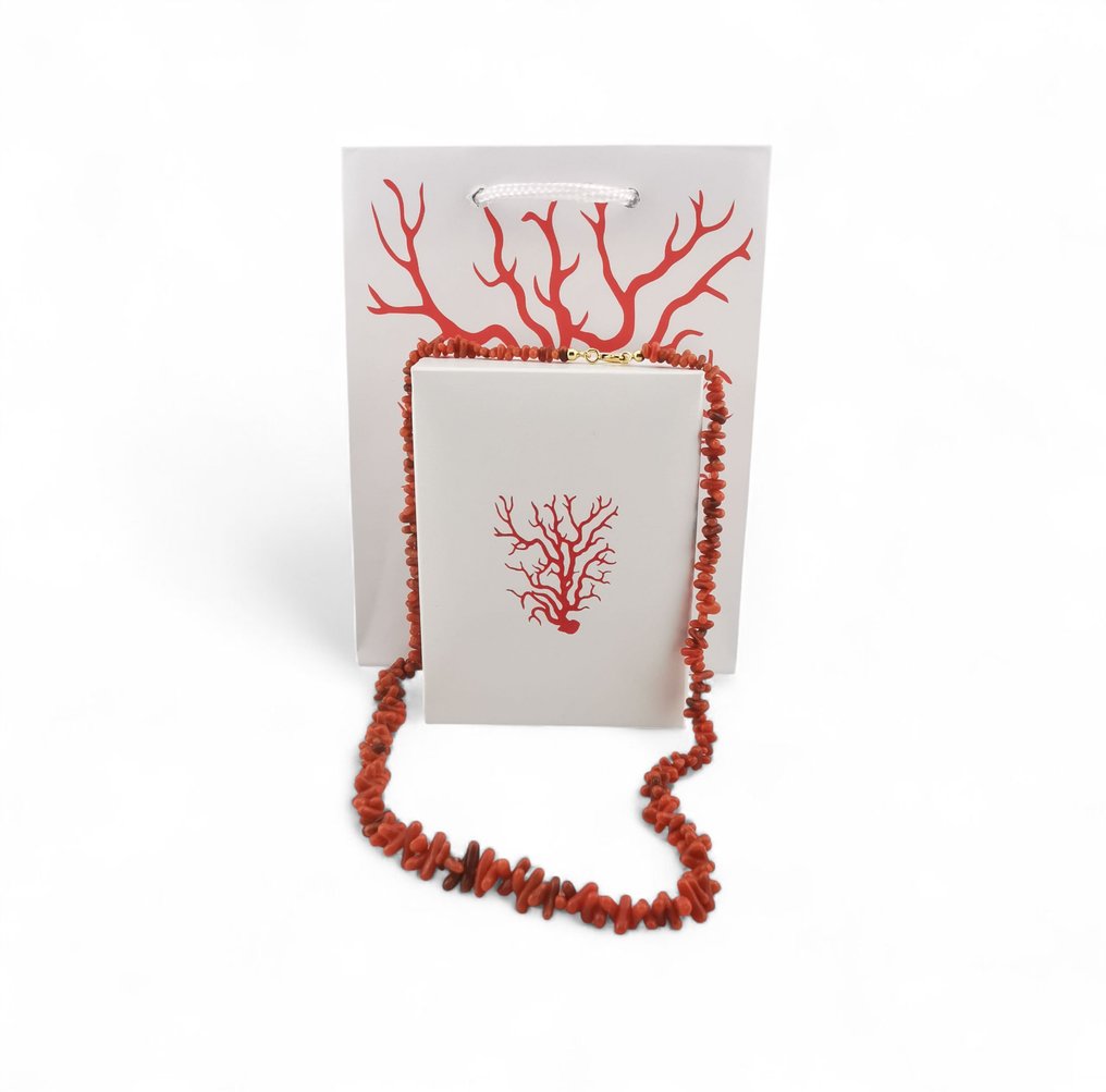 Κοράλλι - Ασημί - Κολιέ - χειροποίητη επεξεργασία #3.2