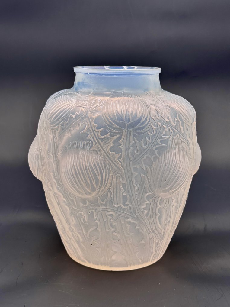 René Lalique - Jarrón - R Lalique 'Domrémy' Jarrón opalescente aproximadamente de 1926. - Vidrio #2.1