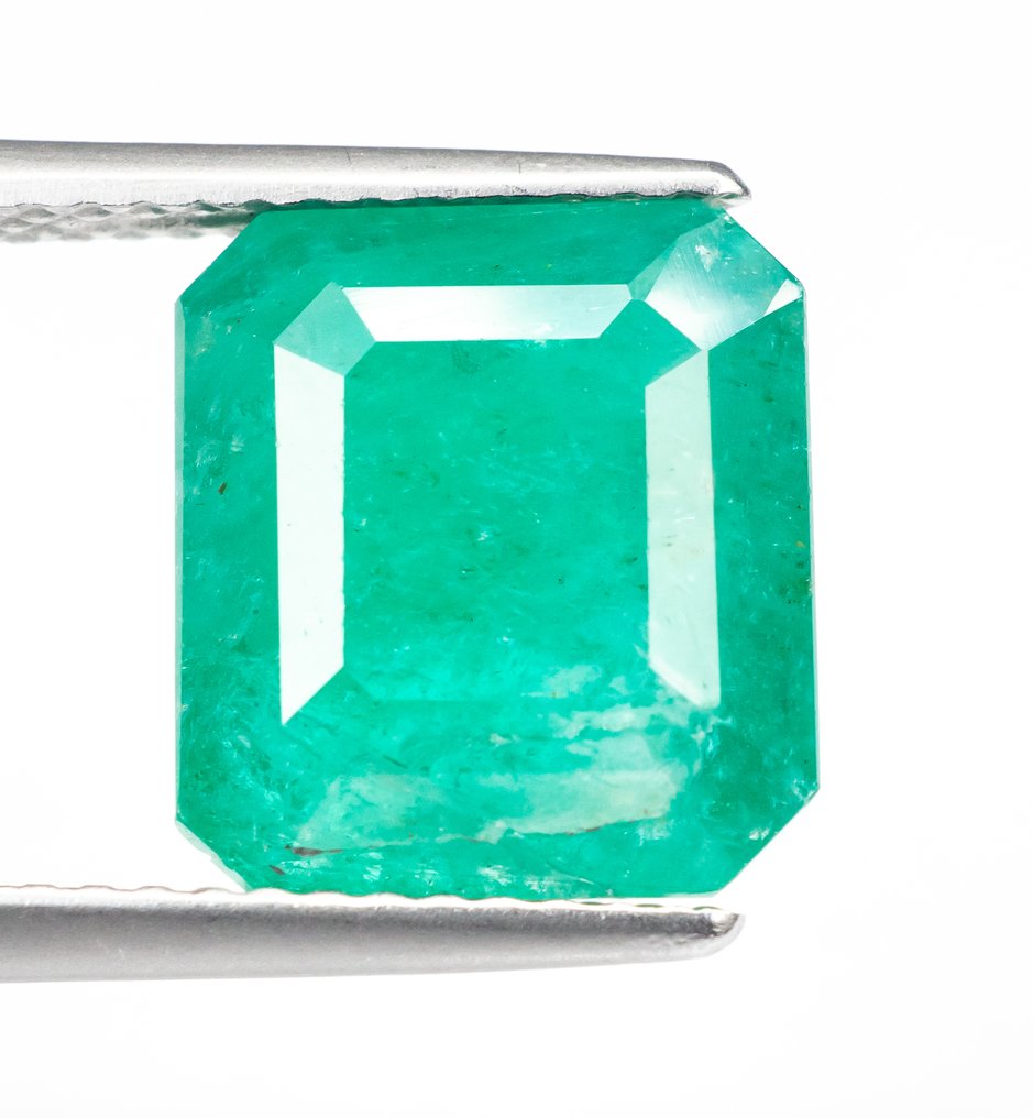 Fără preț de rezervă Smarald - 5.58 ct - IGI (Institutul gemologic internațional) - Verde albăstrui intens #1.0