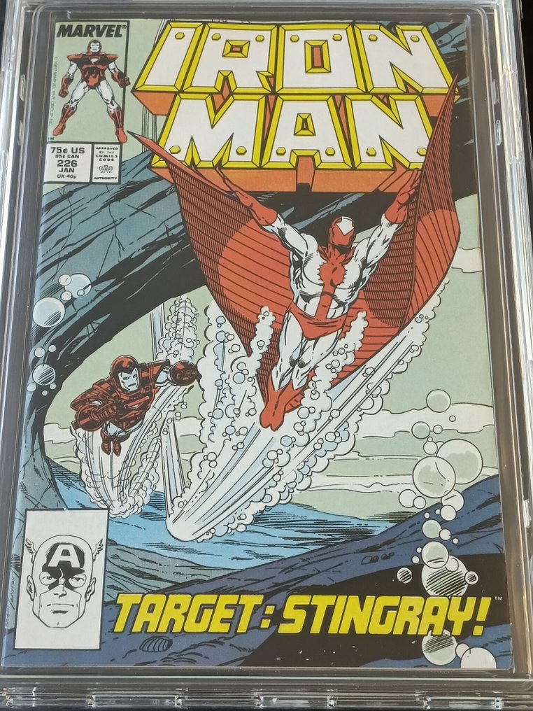 Iron Man #226 - EGC 9.8 - Stark Wars, part 2: Glitch - 1 Graded comic - EO - 1988 #2.1