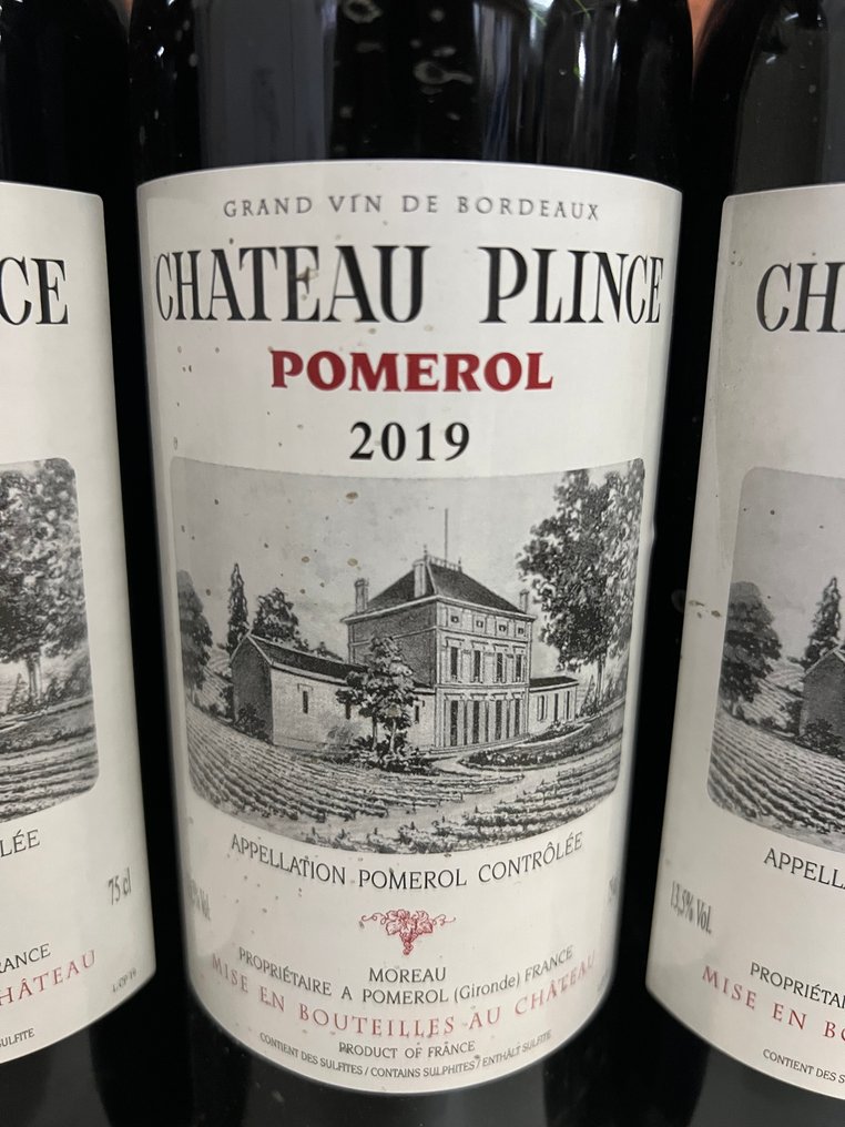 2019 Chateau Plince - Pomerol - 3 Bottles (0.75L) #3.2