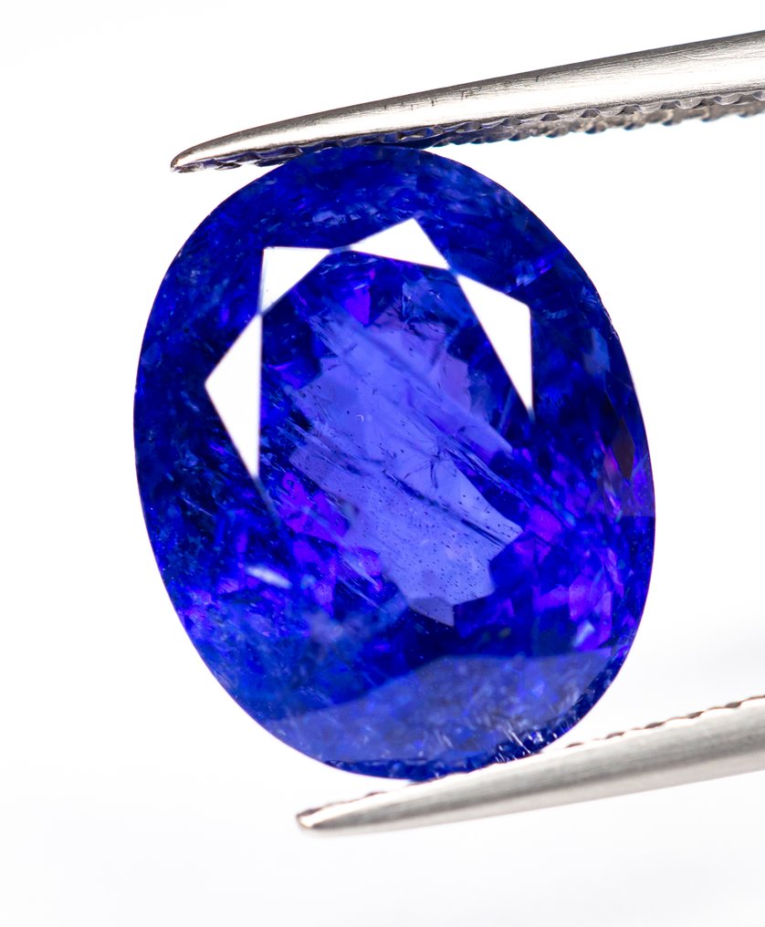 χωρίς τιμή ασφαλείας Τανζανίτης  - 9.69 ct - Bellerophon Gemlab - Μωβ-μπλε #1.0