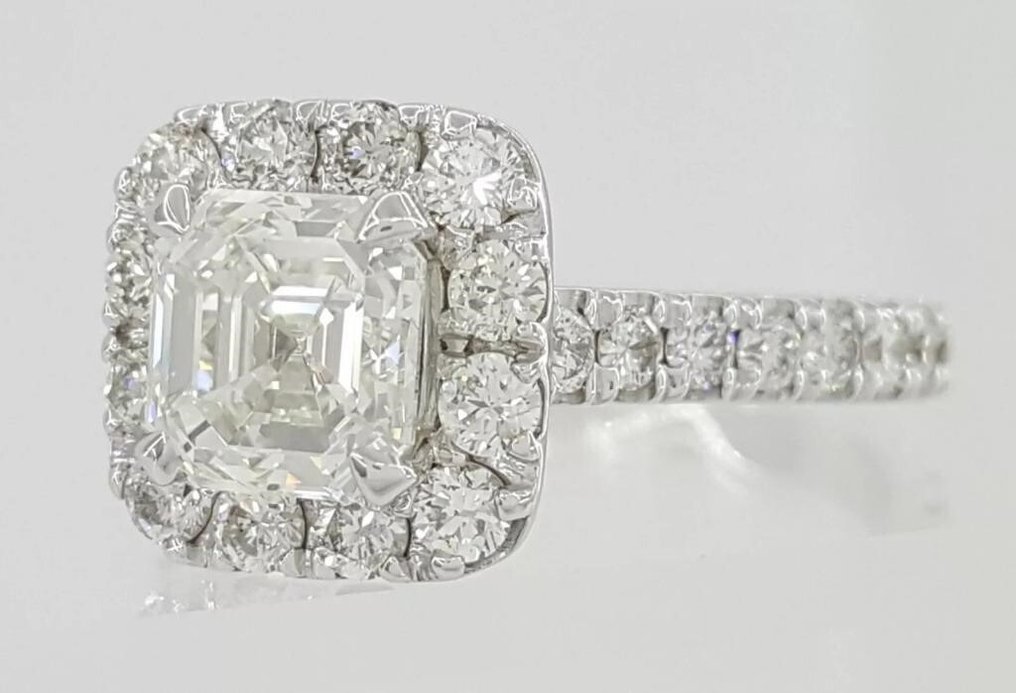 Δαχτυλίδι - 14 καράτια Λευκός χρυσός - 3.87ct. tw. Διαμάντι (Εργαστηριακής καλλιέργειας) - Διαμάντι #2.1