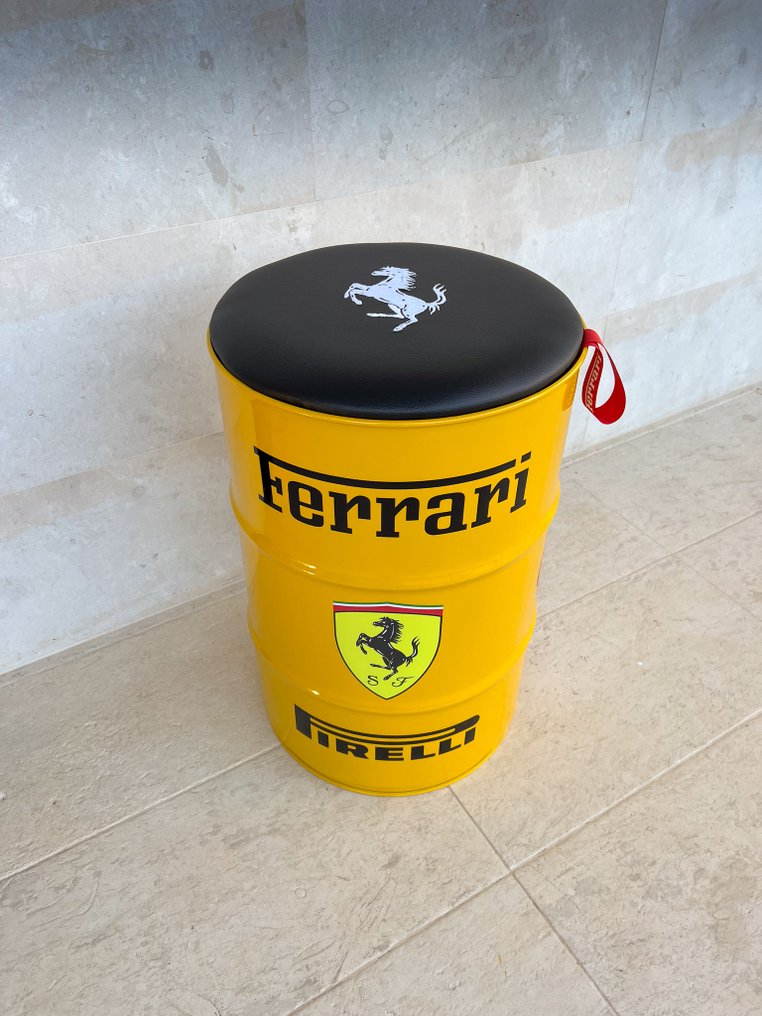 Silla de barril amarilla temática Ferrari - PK Werks #4.3