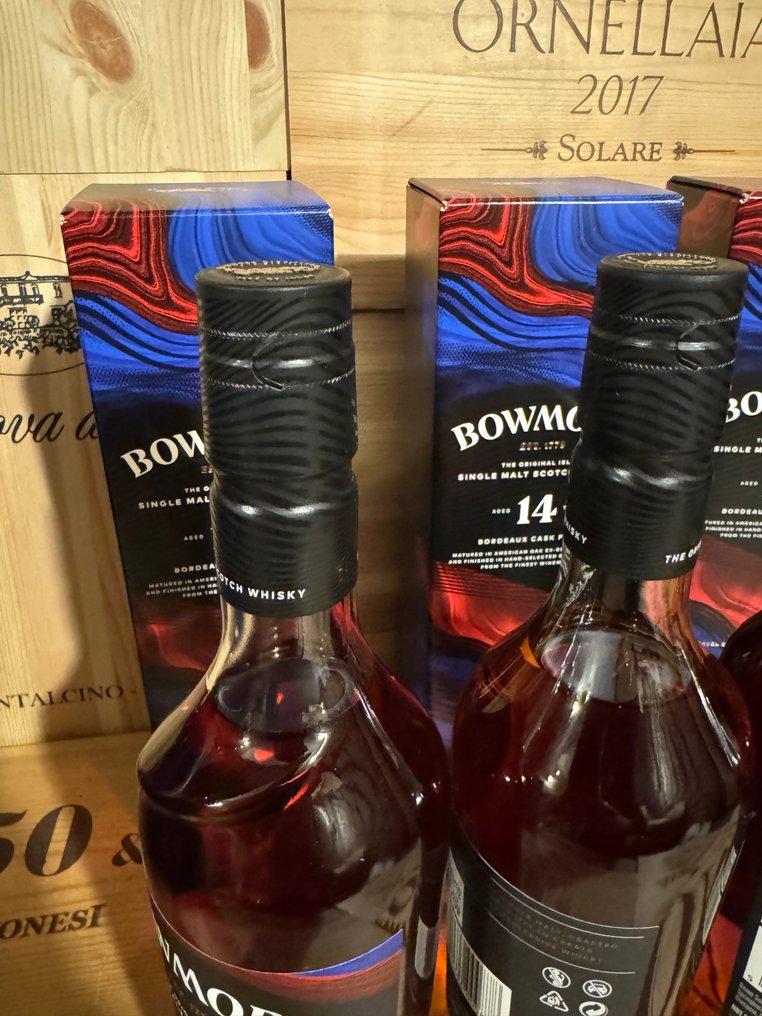 Bowmore 14 years old Bordeaux Cask Finish - Travel Exclusive Series - 70cl - 3 bottles #4.3