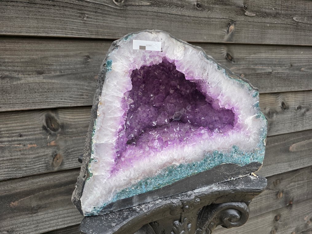 XL Amethyst Geode Amethyst - Ύψος: 26 cm - Πλάτος: 34 cm- 18.56 kg #2.1