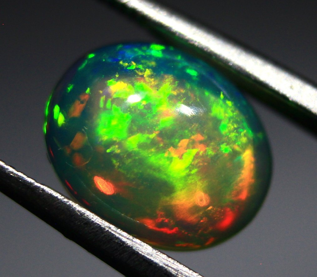 ΔΩΡΕΑΝ ΑΠΟΣΤΟΛΗ καρατίων 1,60 Φυσικός Αιθίοπας Όπαλ Καμπουσόν - Ύψος: 10 mm - Πλάτος: 8 mm- 0.32 g #2.1