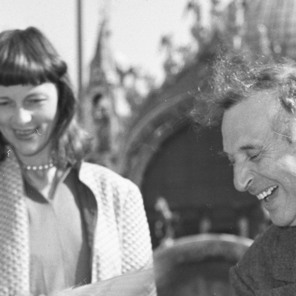 Cameraphoto Epoche/Vittorio Pavan - Marc Chagall con la moglie Bella Rosenfeld, Venezia 1948 #1.0