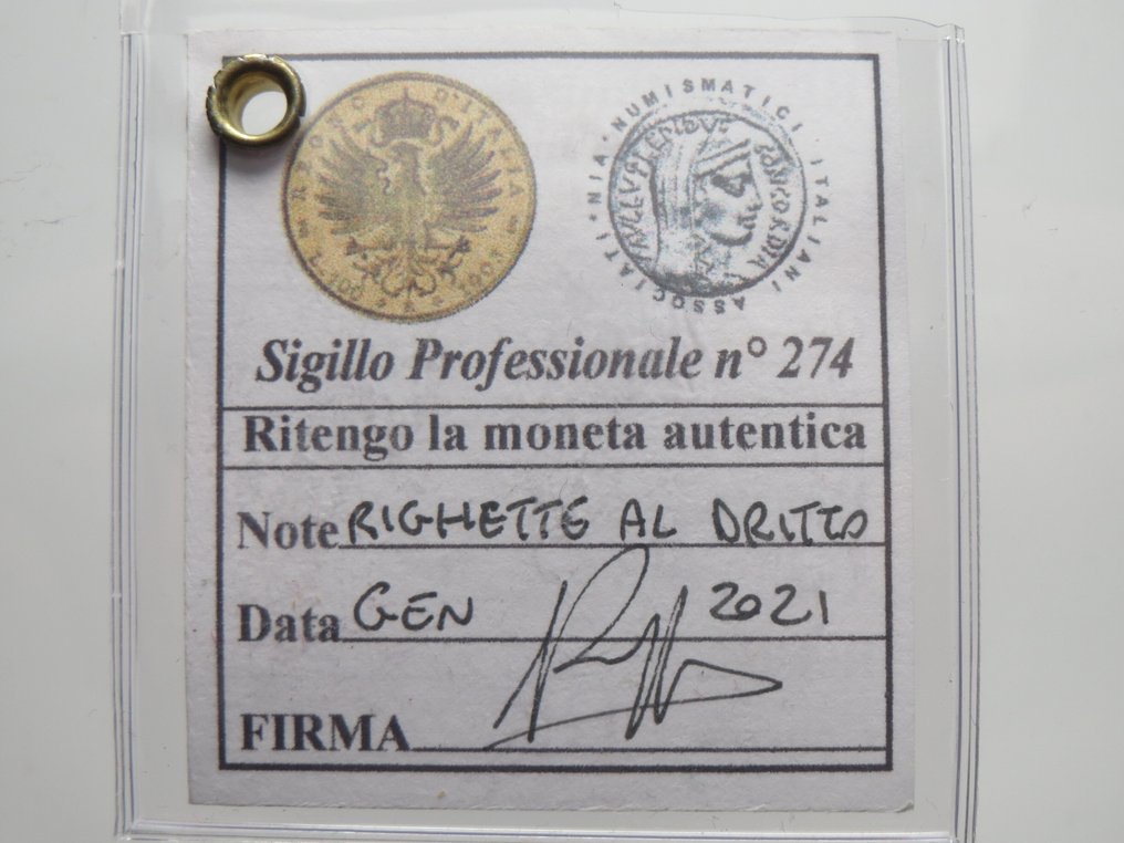 Italy, Kingdom Vittorio Emanuele II. 5 Lire 1861 Torino #3.2