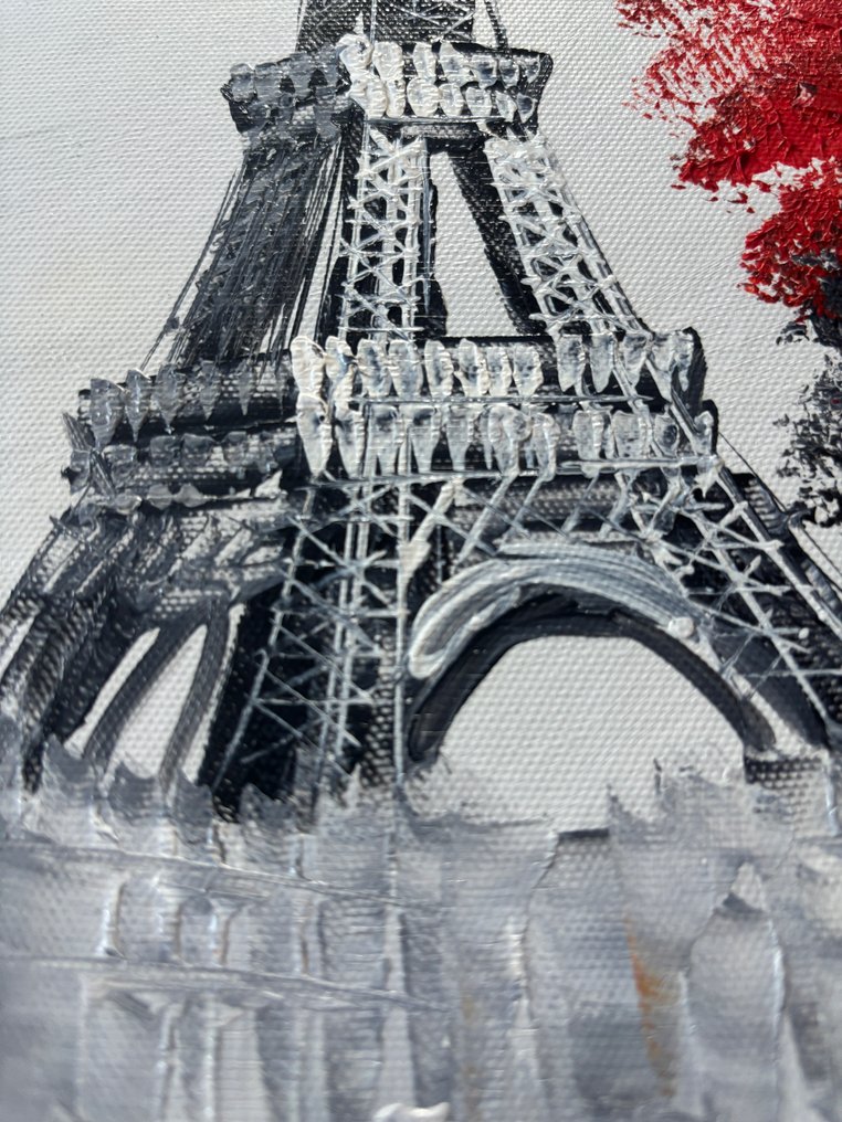 Sam Burnet (1969) - Ballade dans Paris Huile sur Toile #4.3