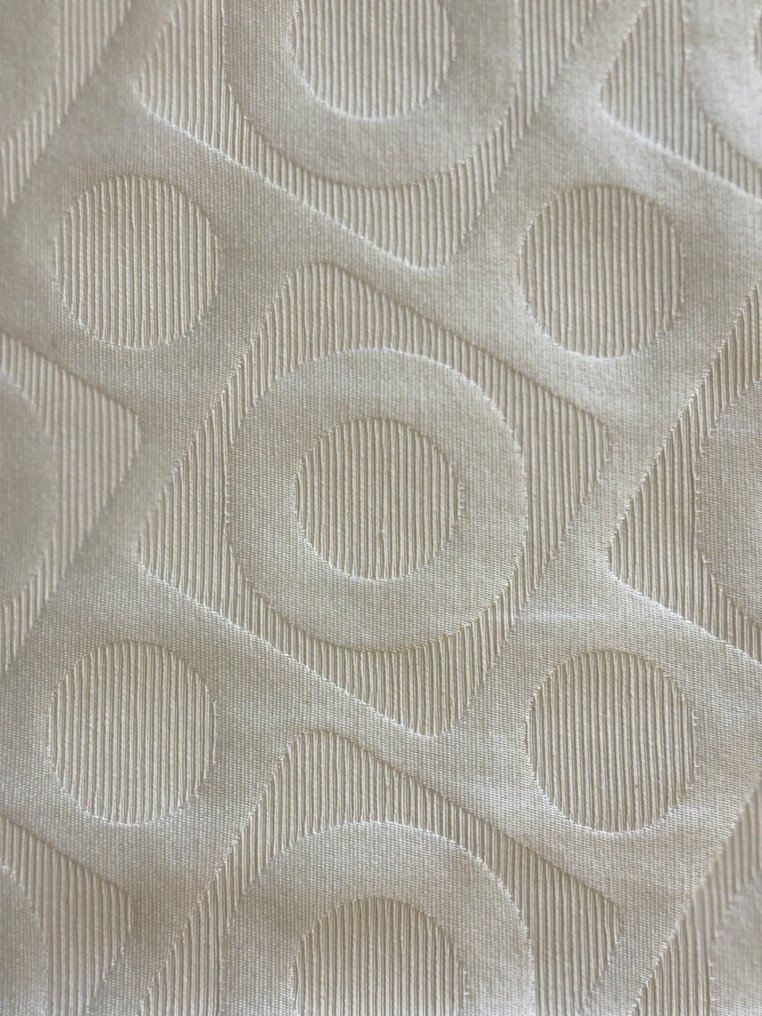 Tessuto optical white Space Age ovale - Textil  - 2.8 m - 2.68 m #3.2