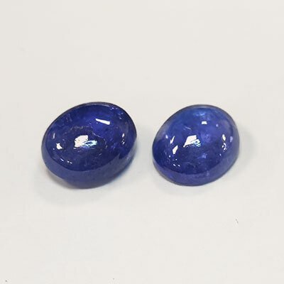 2 pcs  Μπλε, Βιολετί Τανζανίτης  - 12.44 ct - Antwerp Laboratory for Gemstone Testing (ALGT) #4.3