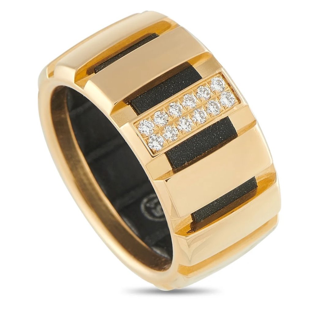 Chaumet - Δαχτυλίδι - 18 καράτια Κίτρινο χρυσό, CHAUMET δαχτυλίδι με μπανέλα από 18Κ κίτρινο χρυσό και διαμάντι, Class One. Διαμάντι (Φυσικό)  #1.0