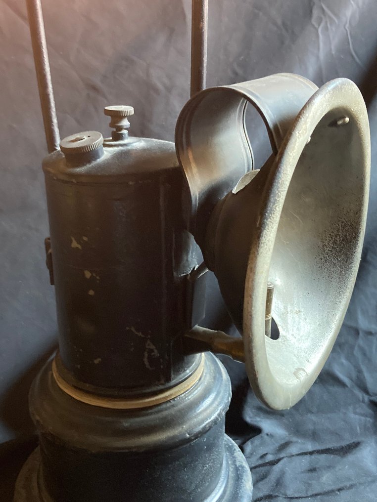 Lamp - Brass, Glaze - Carbide lamp #1.0