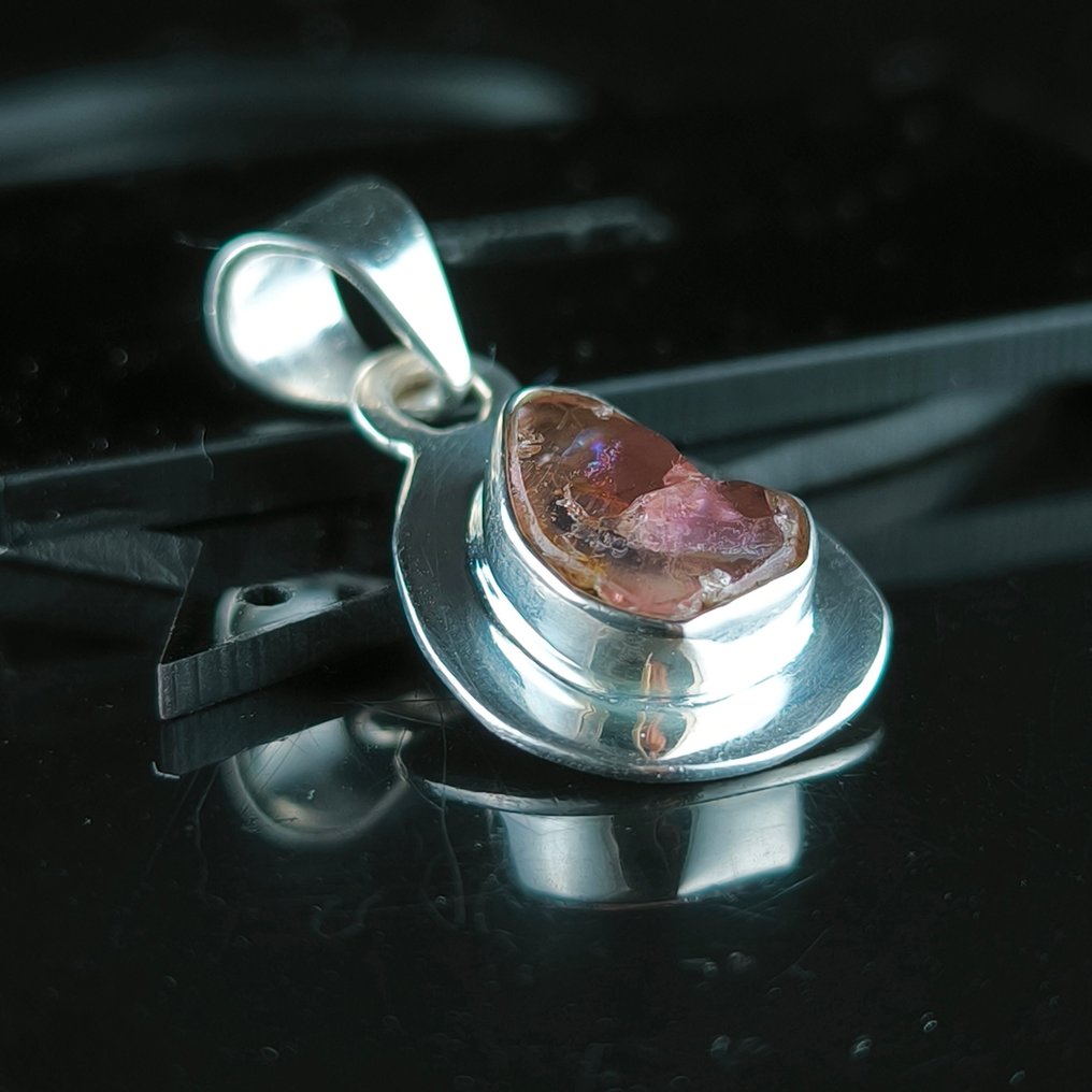 電氣石 - 銀 - 墜飾 #4.3