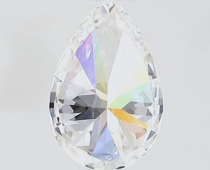 没有保留价 - 1 pcs 钻石  (天然)  - 0.35 ct - 梨形 - D (无色) - VVS1 极轻微内含一级 - 美国宝石研究院（GIA） - *VG VG* #2.1