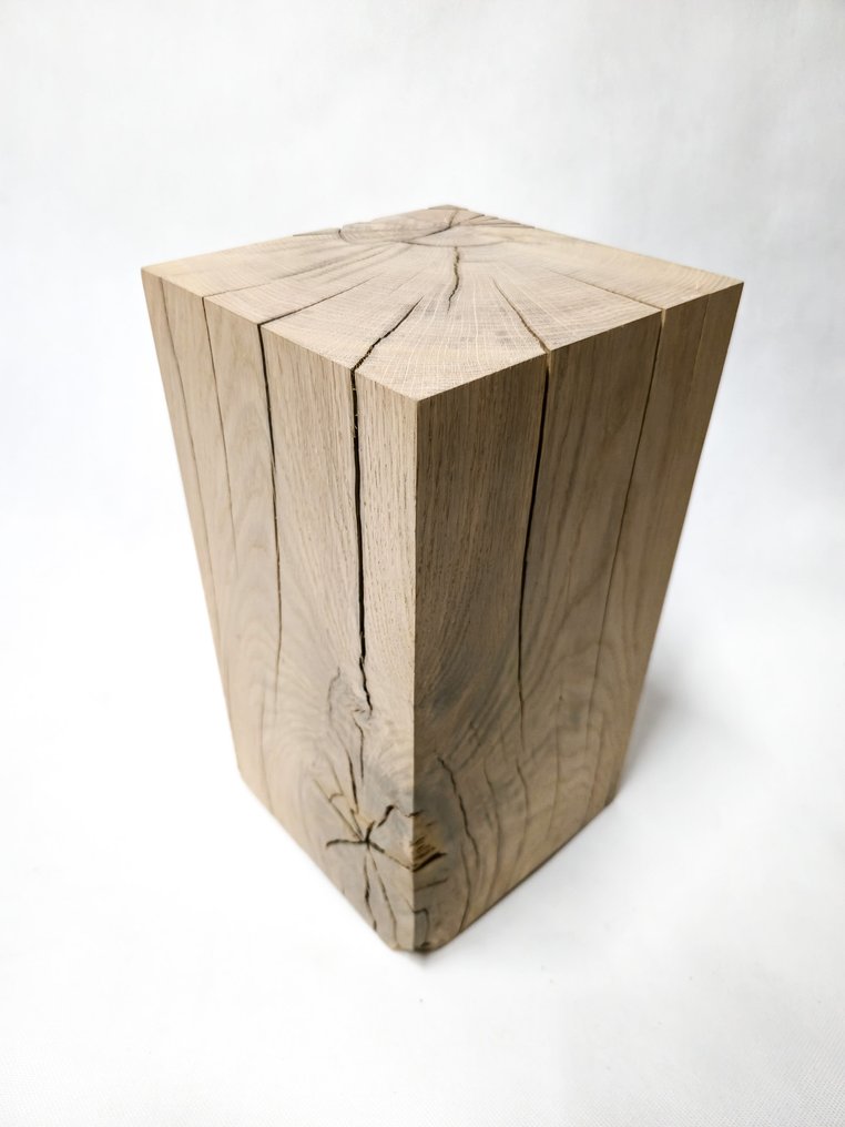 The Forest - Art & Woodworking Studio - Table d'appoint - Chêne - Table basse en bûche de chêne recyclé #1.0