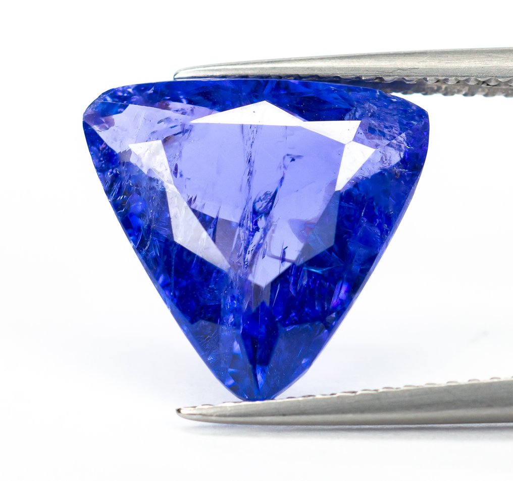 χωρίς τιμή ασφαλείας Τανζανίτης - 7.46 ct - Bellerophon Gemlab - Μωβ-μπλε #1.0