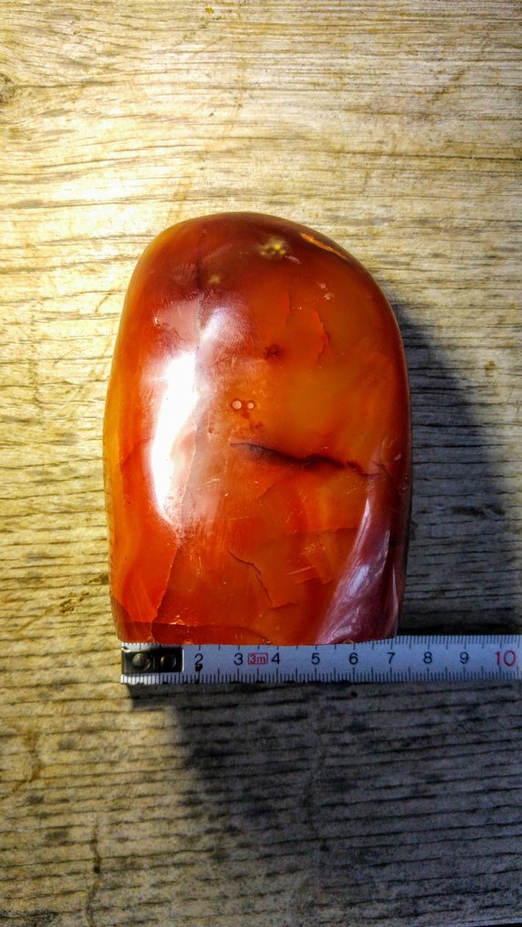 Carnelian Freeform - Height: 10 cm - Width: 7 cm- 540 g #3.2