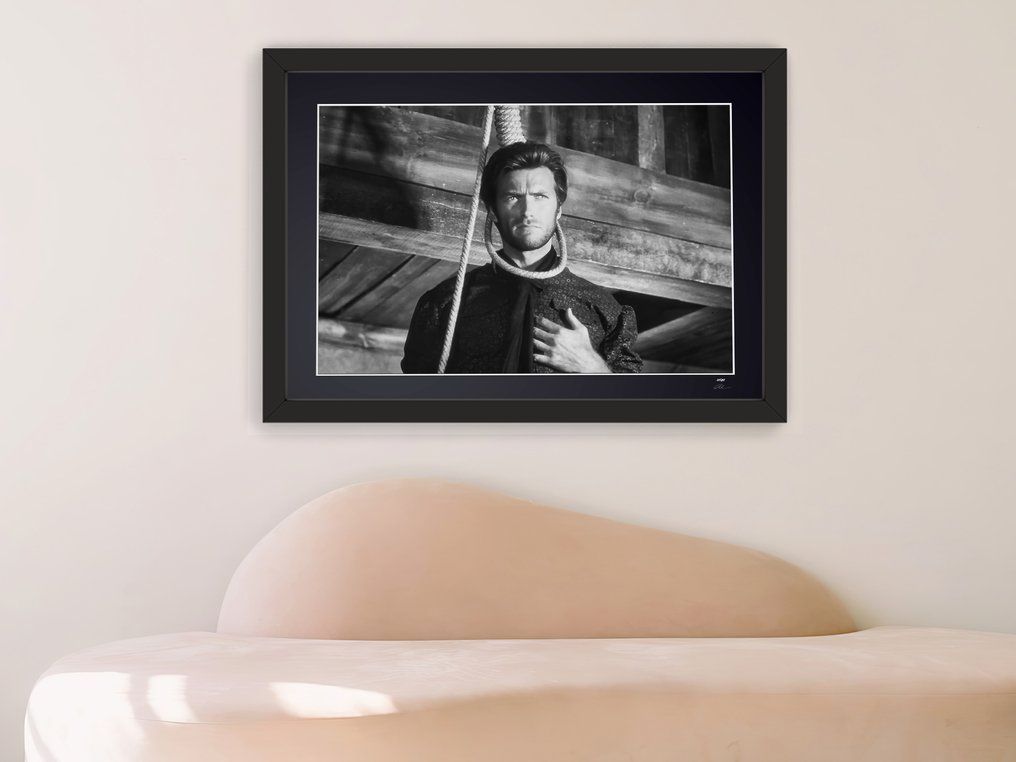 Clint Eastwood -  "The Good, the Bad and the Ugly"  1966 - Fine Art Photography - Luxury Wooden Frame 70X50 cm - Limited Edition 01 of 30 - Serial 20403 - Original Certificate (COA), Hologram - 100% New. Shipping Reduction from 3 items #2.1