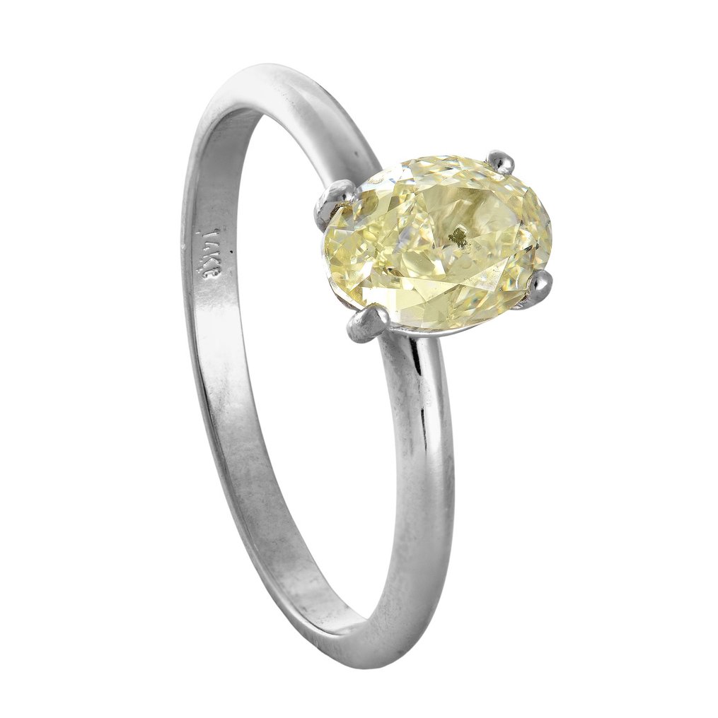 戒指 - 14 克拉 白金 -  1.33ct. tw. 鉆石 (天然) - 鉆石 #1.0