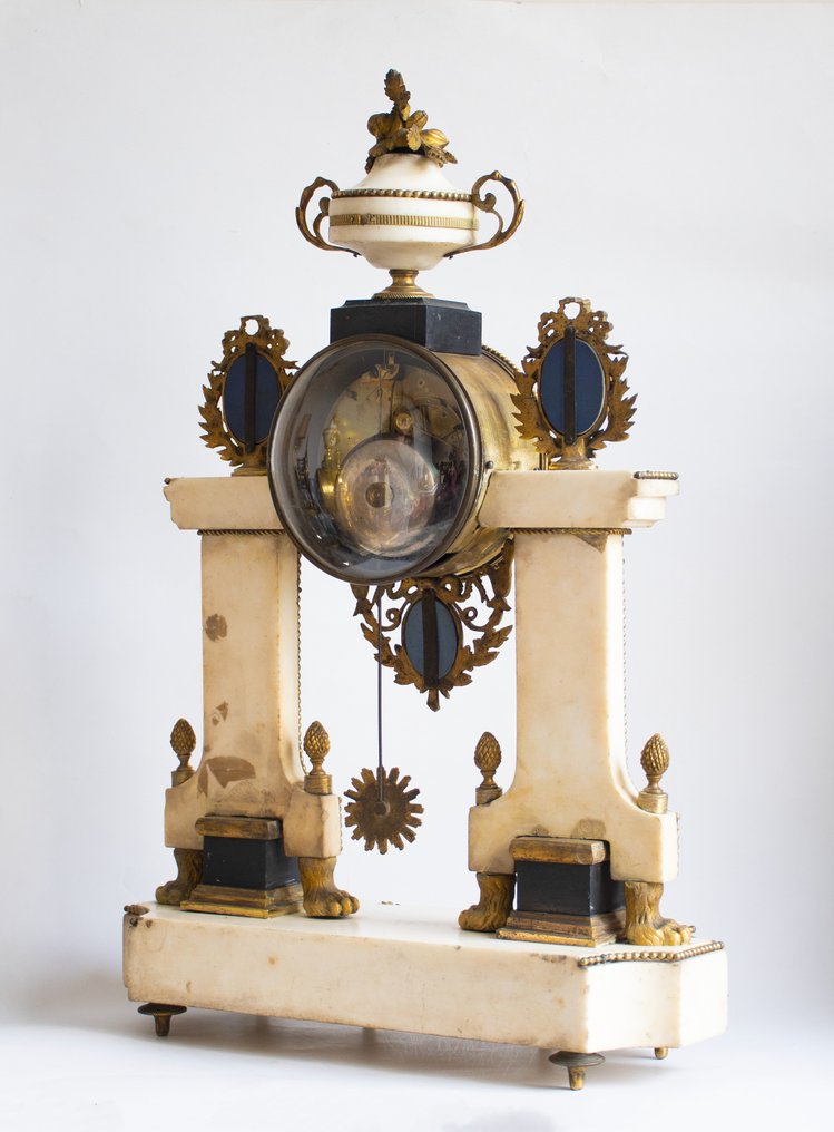 Portico clock Louis XVI - Gilt bronze - 1790 #4.3