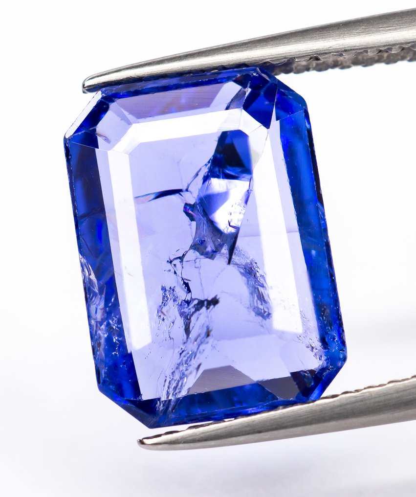 没有保留价 坦桑石  - 4.96 ct - Bellerophon 宝石实验室 - 紫蓝色 #2.1