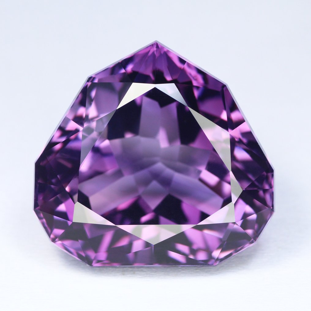 1 pcs Purple Amethyst - 50.84 ct - International Colored Gemstone Association (ICA GemLab) - Fancy Custom Fine Cut !! #1.0