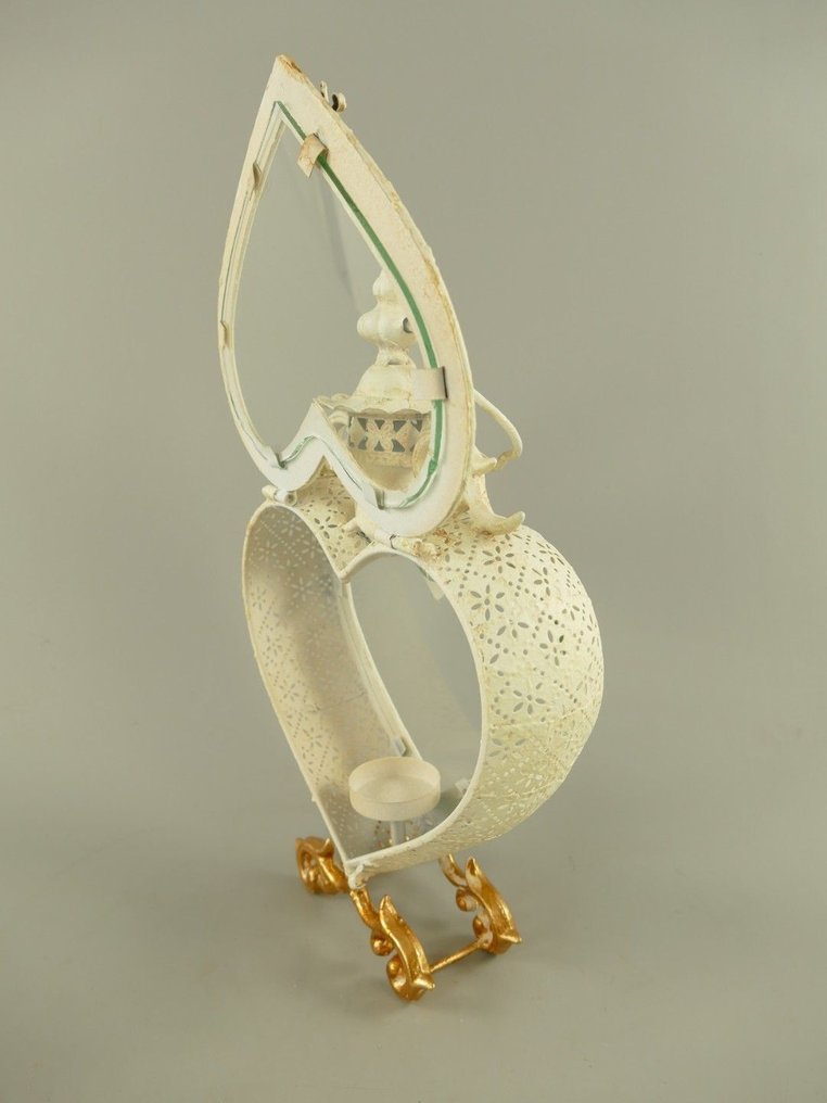 Φανάρι - Γυαλί, Μέταλλο - Κηροπήγιο σε σχήμα καρδιάς #2.1