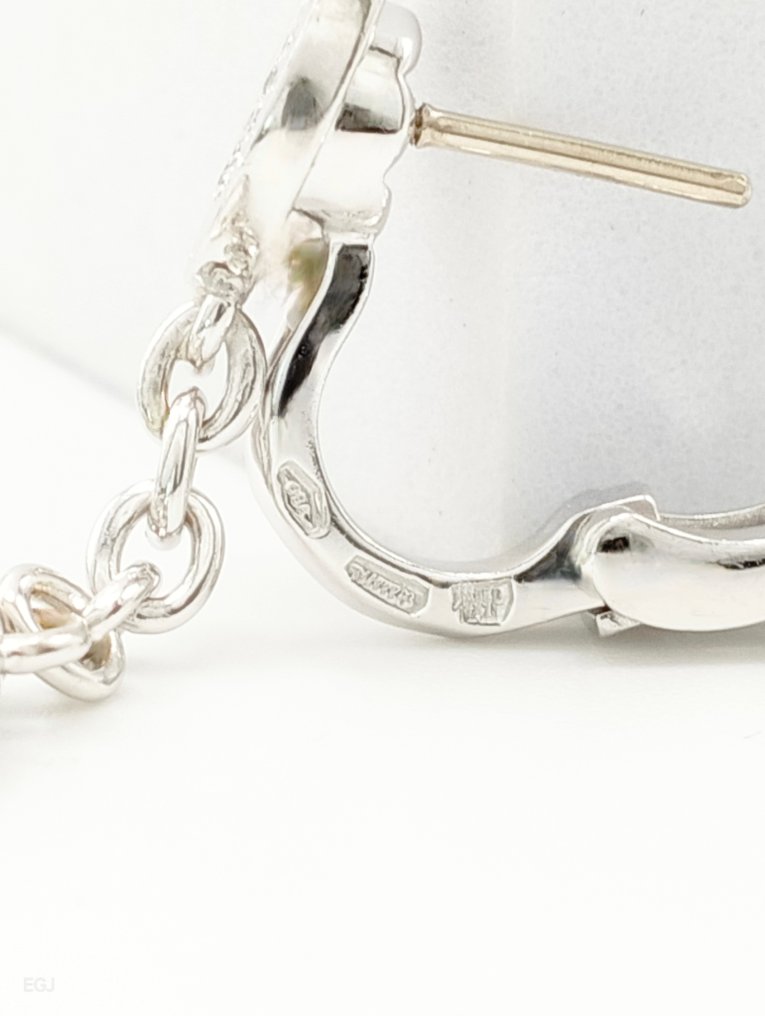 Bvlgari - 耳环 - 18K包金 白金 钻石 (天然)  #4.3