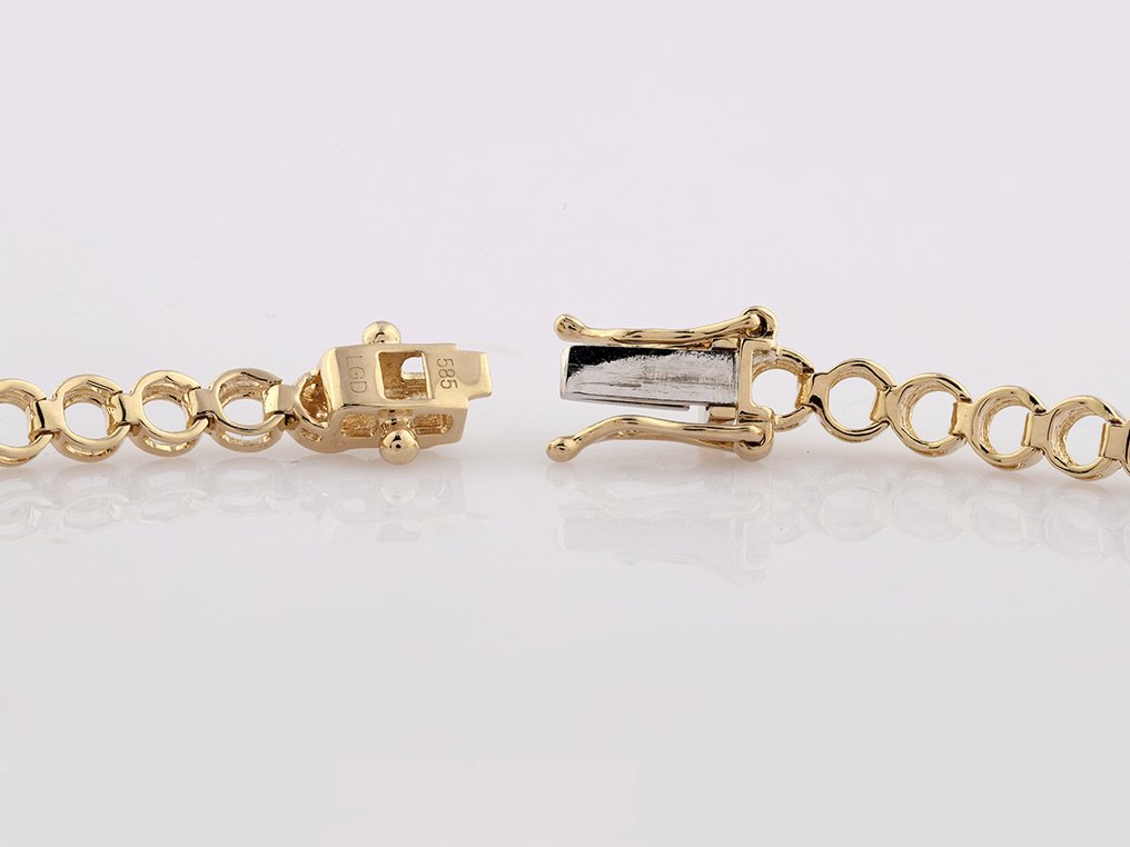 Bracciale - 14 carati Oro giallo - 3.85ct. tw. Diamante (Coltivato in laboratorio) #2.1