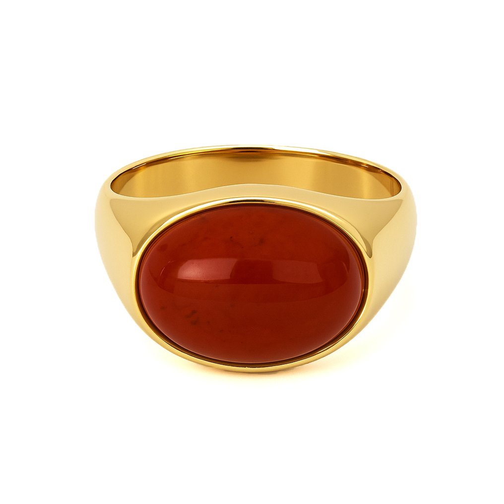 Bague - 18 carats Or jaune - 2.50ct. tw. Cornaline #3.2