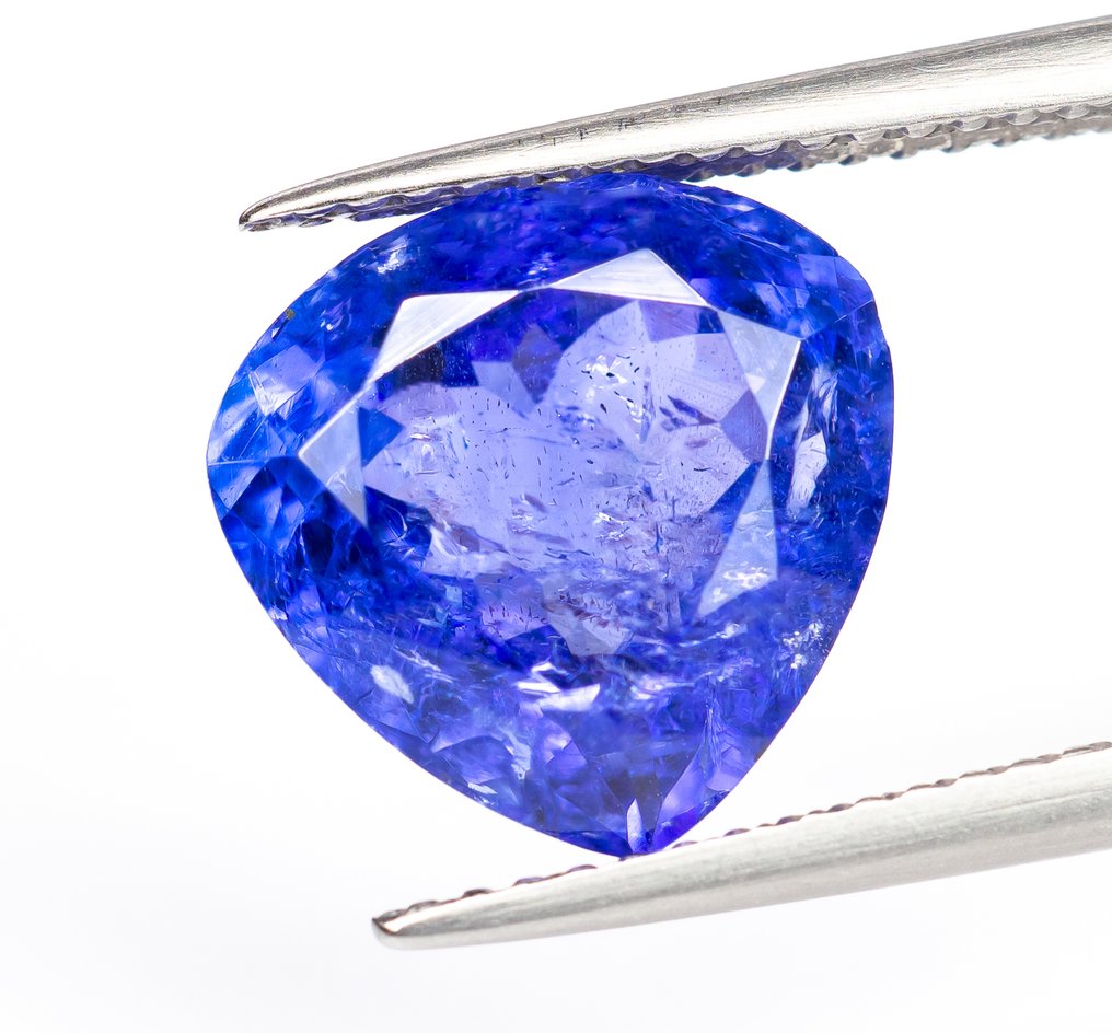 χωρίς τιμή ασφαλείας Τανζανίτης  - 5.43 ct - Bellerophon Gemlab - Μωβ-μπλε #2.1