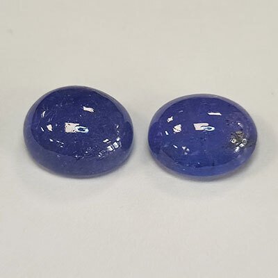 2 pcs  Μπλε, Βιολετί Τανζανίτης  - 12.44 ct - Antwerp Laboratory for Gemstone Testing (ALGT) #2.1