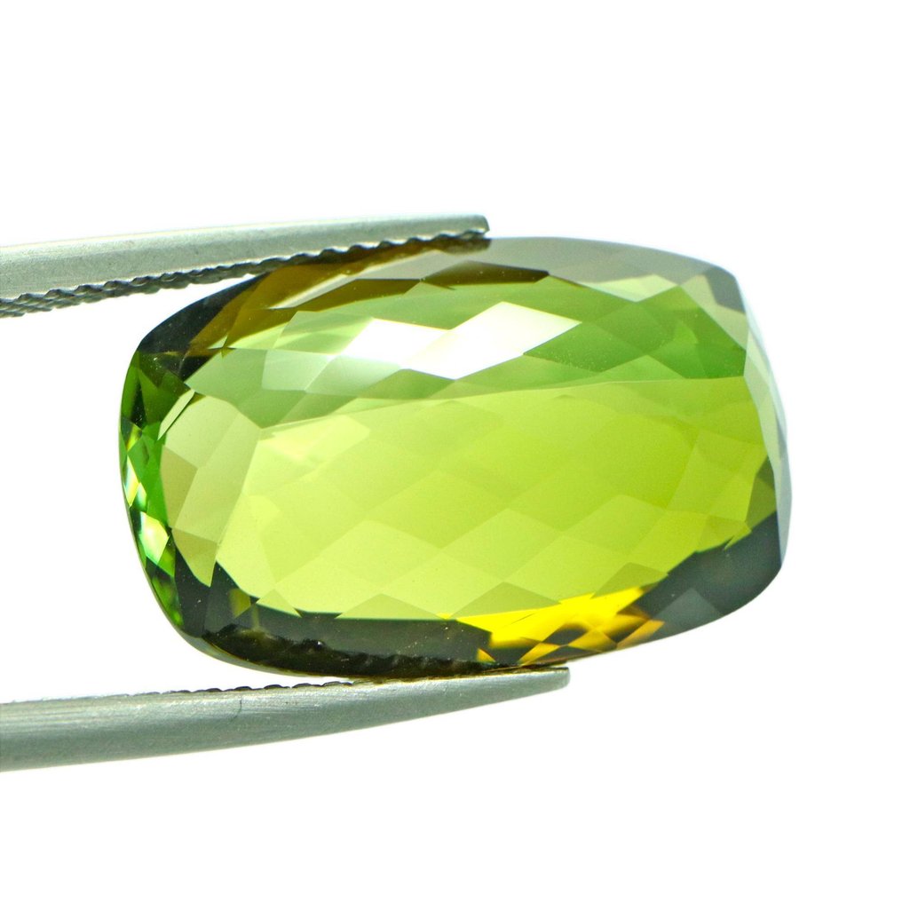 1 pcs 綠色, 黃色 電氣石 - 14.29 ct - 國際有色寶石協會 (ICA GemLab) - *Spring-Meadow-Treasure* #3.2