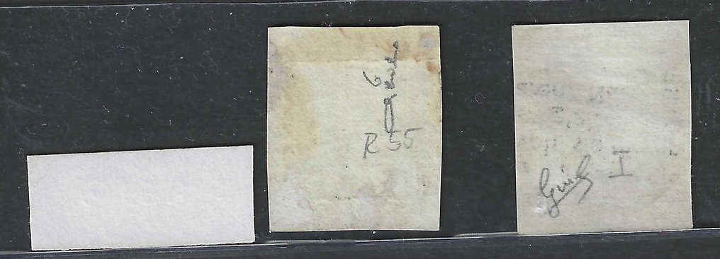 Italian Ancient States - Sicily 1859 - Ancient States: Sicily 2g used with touch-up no. 55 + 2g no. 6 new for comparison. - Sassone Sicilia n.6 ritocco55 + n.6 #1.0