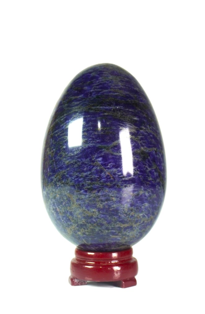 Blå Sodalitsten - A++ toppkvalitetsmineraler Sällsynt ägg - Höjd: 12 cm - Bredd: 8.5 cm- 1126 g - (1) #1.0