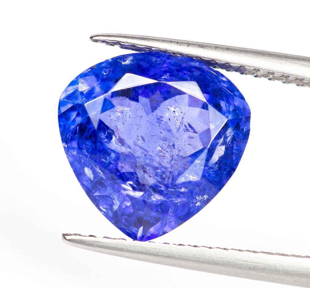 χωρίς τιμή ασφαλείας Τανζανίτης  - 5.43 ct - Bellerophon Gemlab - Μωβ-μπλε #1.0