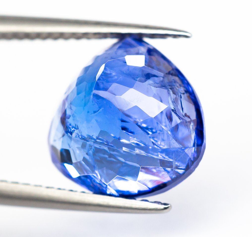 χωρίς τιμή ασφαλείας Τανζανίτης - 6.11 ct - Bellerophon Gemlab - Μωβ-μπλε #3.2