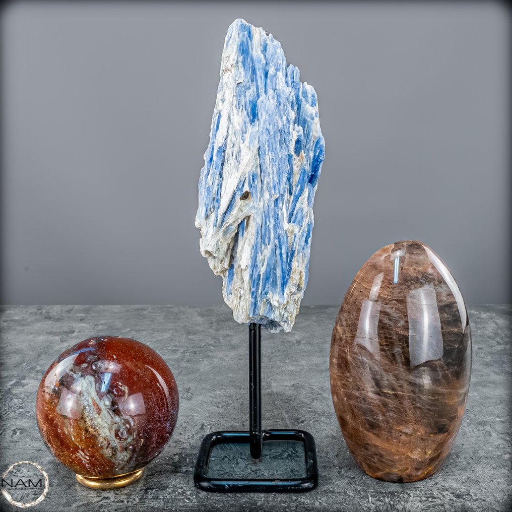 Κυανίτης, Μοντστάιν & Ωκεανός Τζάσπερ – Αρμονία διαύγειας, διαίσθησης και εδραίωσης. Μαδαγασκάρη γεμάτη μαγεία και ενέργεια- 883.34 g - (3) #3.2